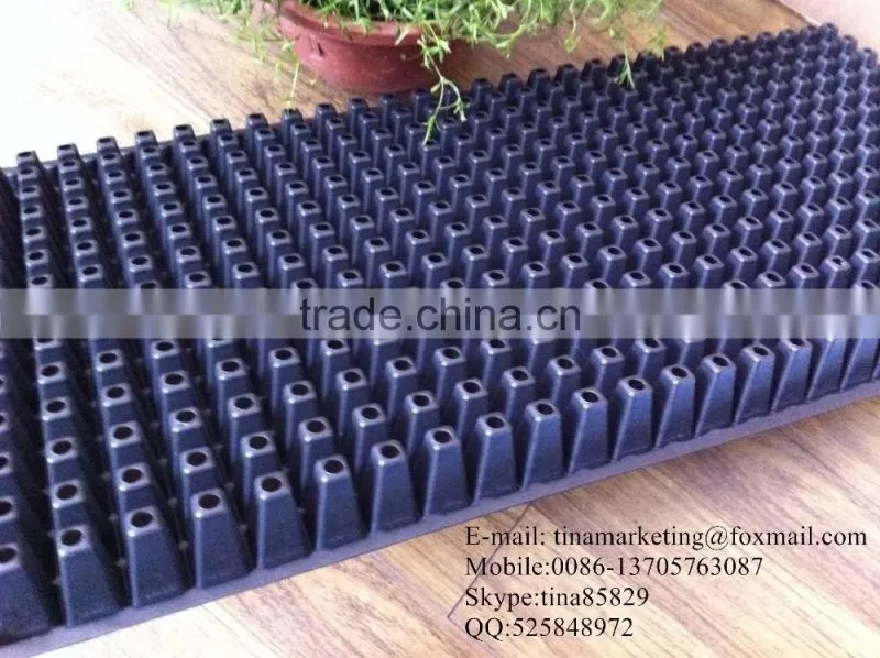 406 Cell Black PS Material Plastic Nursery Seed Germination Tray /Plant Seedling Tray