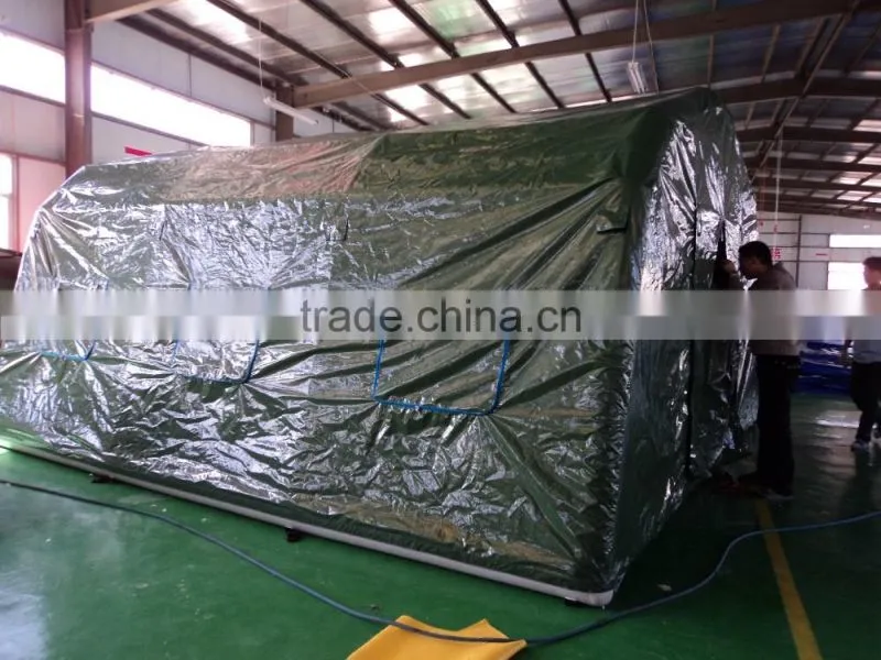 Long serve life inflatable military army medical tent, inflatable field hospital tent