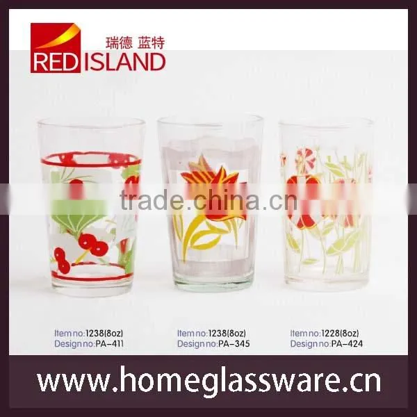 9oz screen printing machine glass cup with excellent price