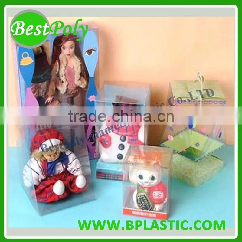 Plastic packaging for toy packaging box with pvc window