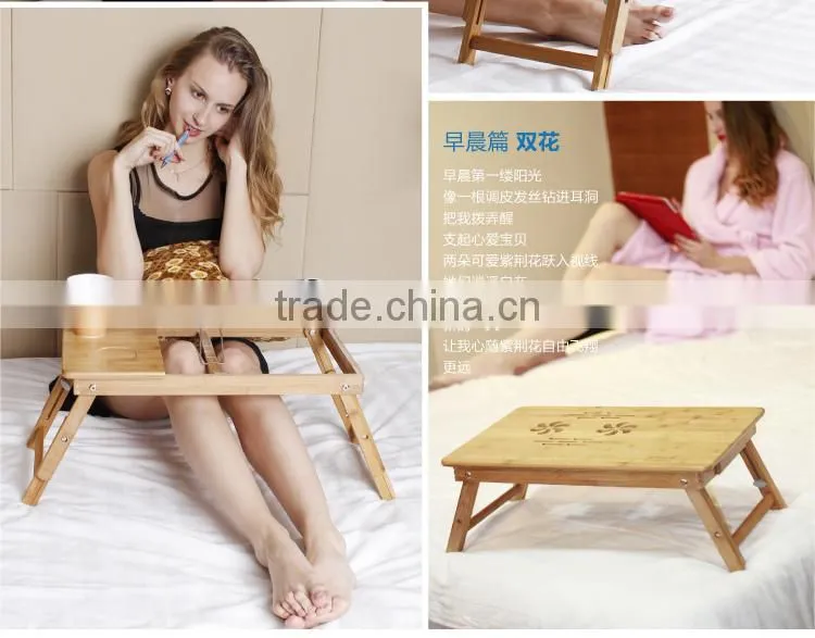 Vivinature wooden laptop desk and living room tablet desk