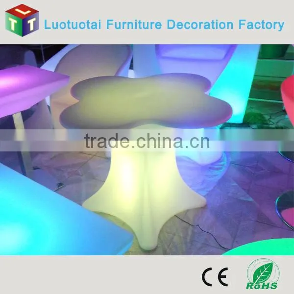 RGBW color change battery operated illuminated led bar table