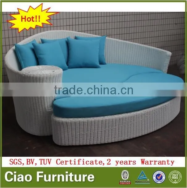 bali outdoor sun bed rattan round sunbed wicker furniture