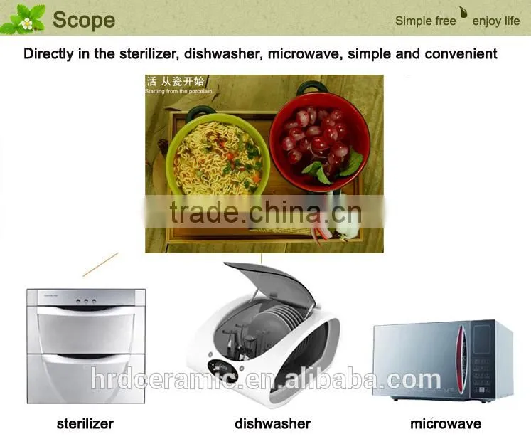 High Quality ceramic rice bowl/ceramic soup bowl with handle