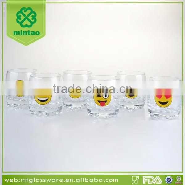 New Emoji decal print 16oz mason jar wholesale
