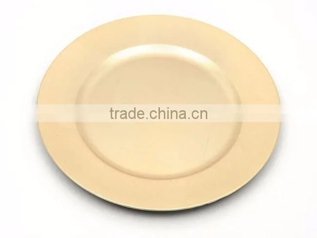 golden stylish indian centerpiece charger plate