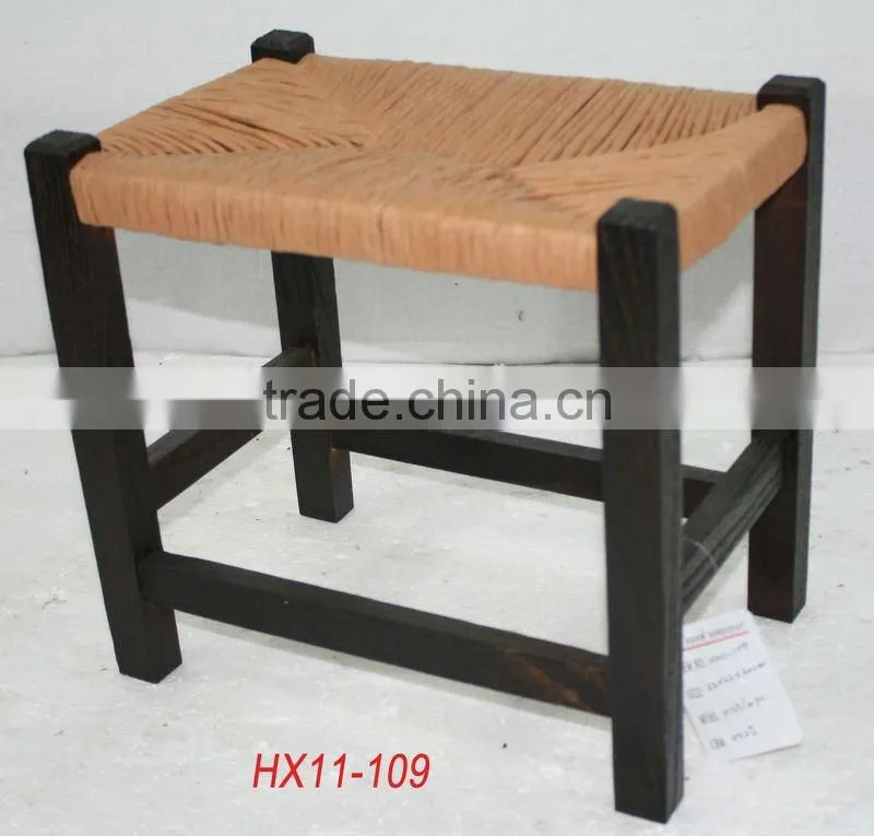 Vintage wooden seat stool for children