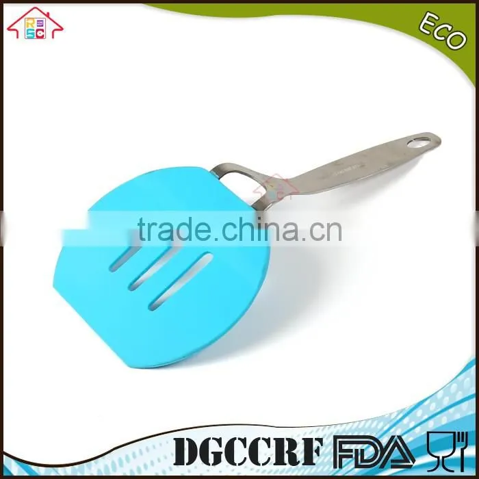 NBRSC Stainless Steel Kitchen Utensil Silicone shovel BBQ spade baking scoop pancake turner
