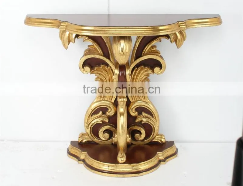 Home Decor Ideas Brown And Gold Console Table