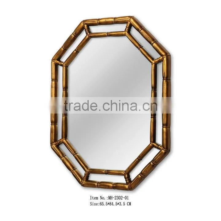 Bamboo Effect Factory Wholesale Decorative mirror frames for Interior Wall Arts
