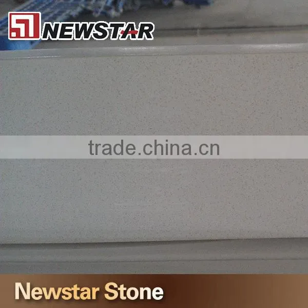Polished fine grain value white quartz