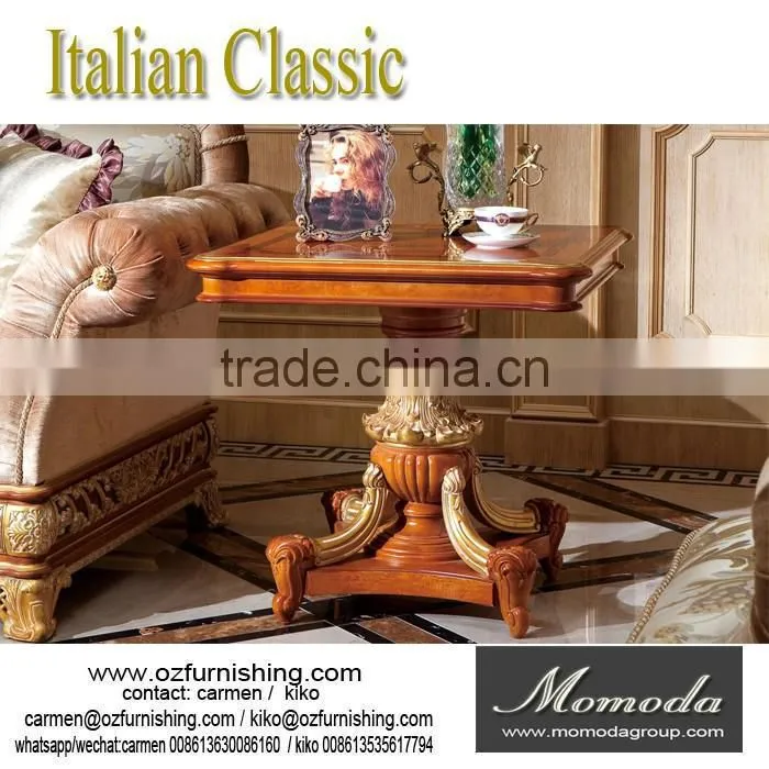 YB62 European style solid wood italian top fabric super luxury baroque antique living room 1+2+3 sofa