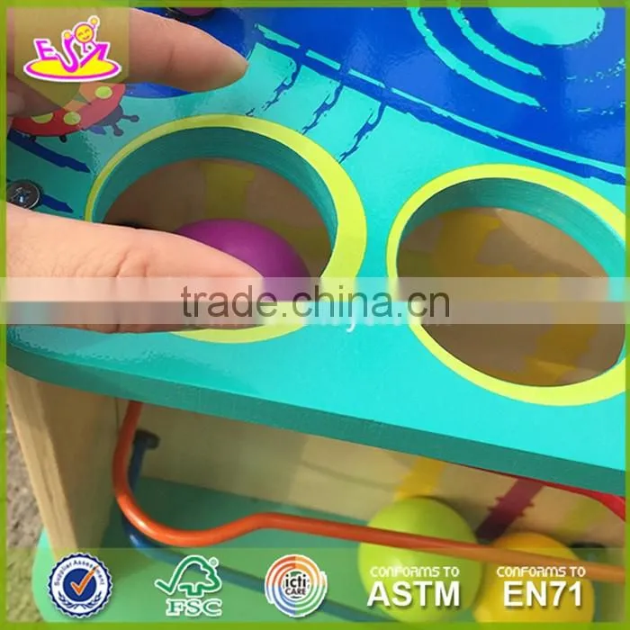 2017 New fashion 5 in 1 baby wooden activity cube toddlers best design wooden activity cube kids wooden activity cube W11B088