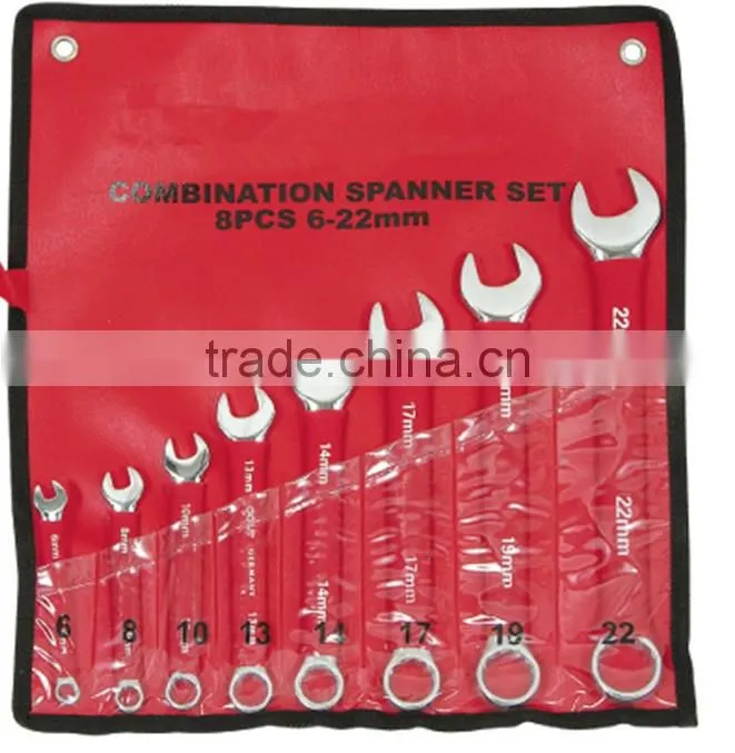 8 pcs Combination spanner kit /Combination tools set