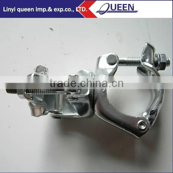 Galvanized flexible hydraulic-forming steel coupler for scalffolding construction formwork