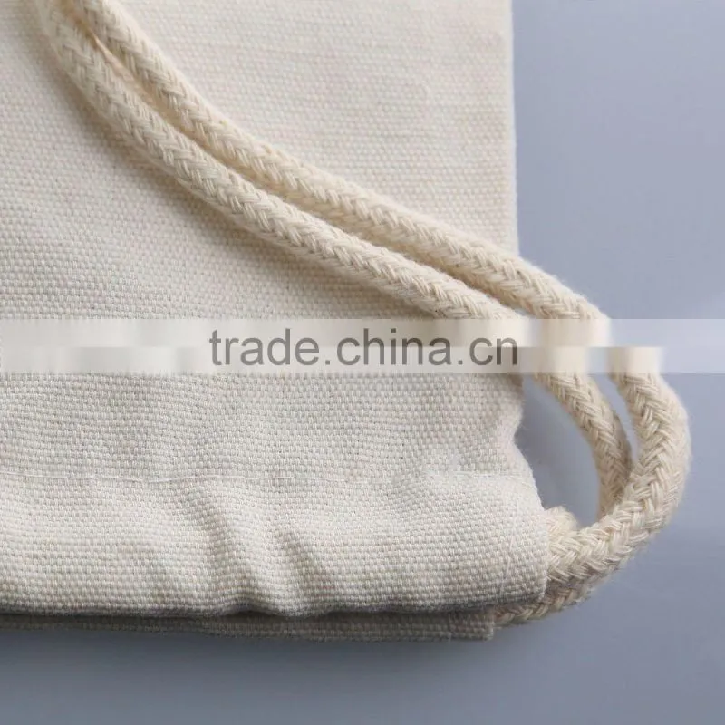 Organic Cotton Drawstring Bag Drawstring Backpack