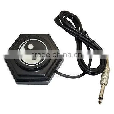 PlasticTaichi Black Round Star Tattoo Power Machine Supply Foot Pedal FootSwitch