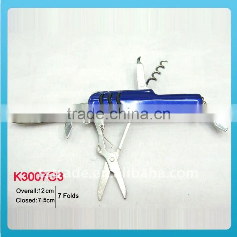 "STOCK" New design multi knife Novelty pocket knife multi function utility kinfe LED knife(TS06)