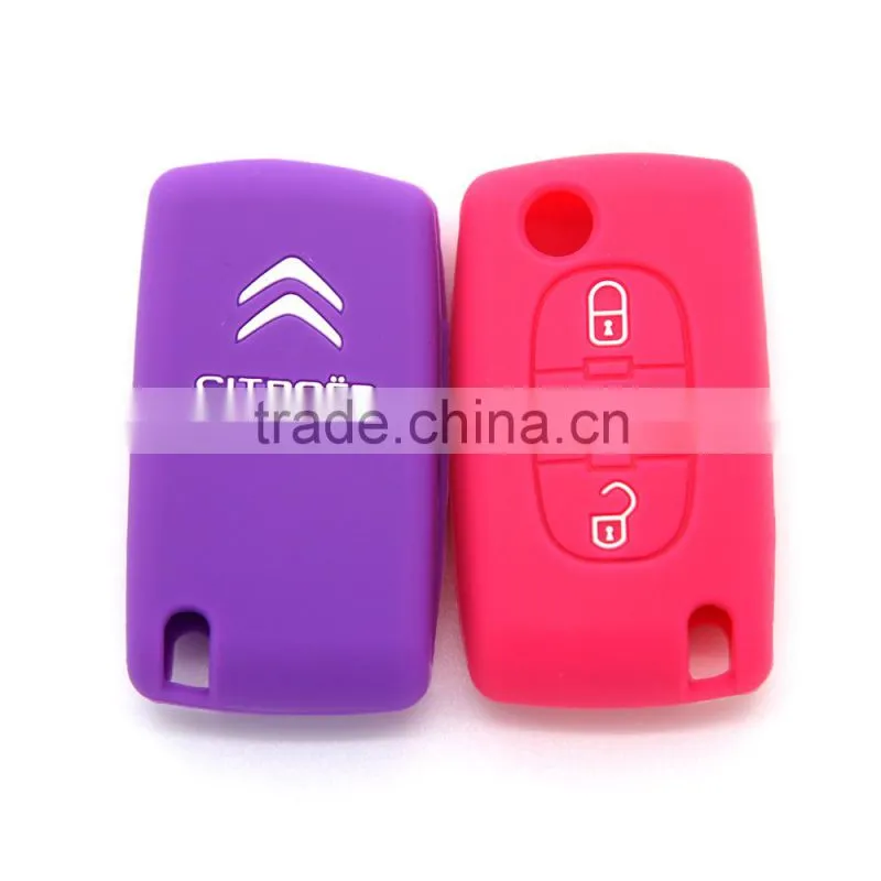 Hot selling custom remote car key cover case for Citroen key cover