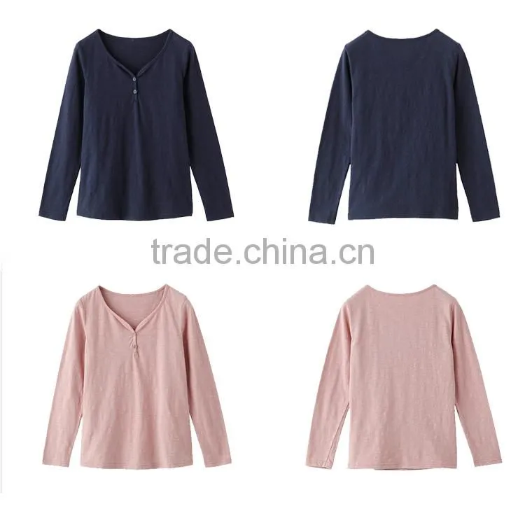 New style 2015 fashion woman bulk v-neck t shirt with wholesale prices