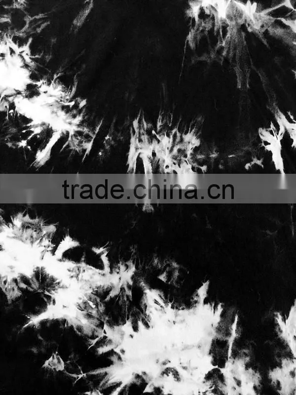 Men's Black & White Tie Dye T-shirt ,cotton jersey T-shirt, customized T-shirt