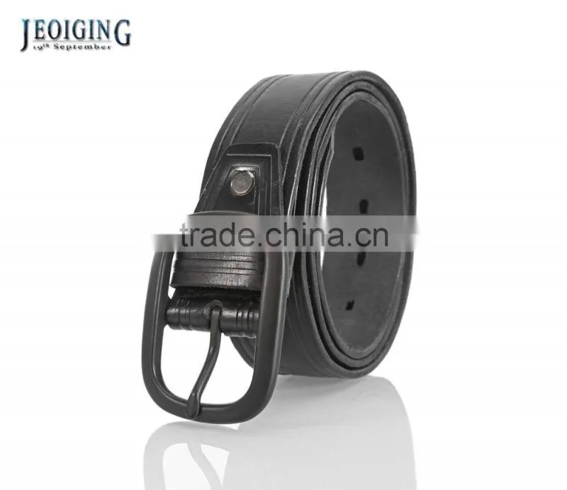J40021 Classic Belt Men's Genuine Leather Belt Pin Buckle Belt