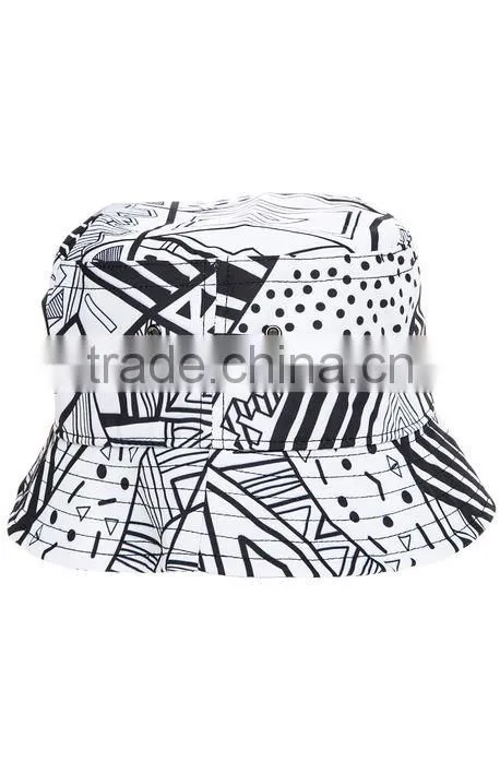 Cheap Cool Custom Printed Mens Floral Fashion Bucket Hat