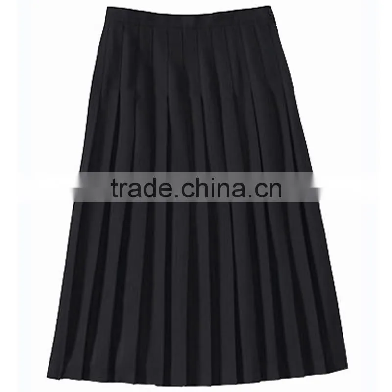 Hot sale summer/autumn ladies fashion maxi skirt Manufacturer high quality women pleated skirt black sexy chiffon skirt