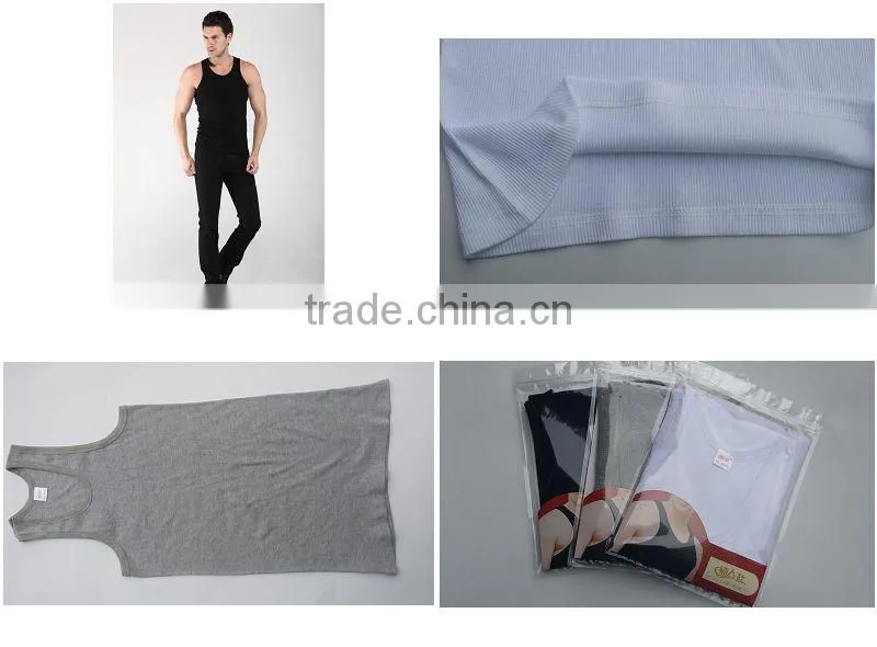 men's black cotton vests
