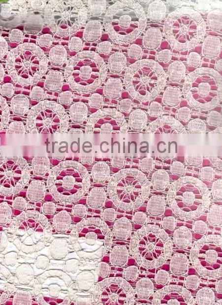 R&H dress/decoration/bra lace trim Polyester Laces Fabric For Wedding george lace fabric african