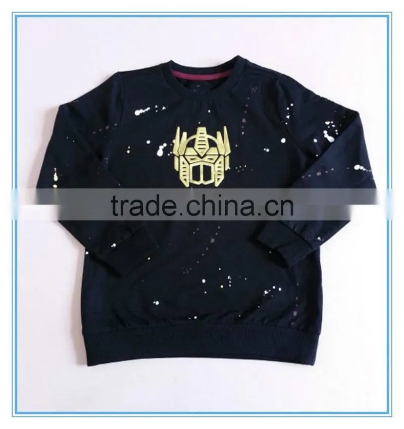 Top quality hoody sweatshirts boys custom fit sweatshirt; handsome boys print pattern hoody