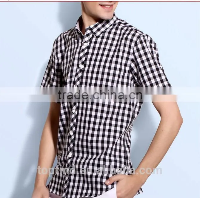 Latest design Egyptian cotton blue color Italian men casual shirt