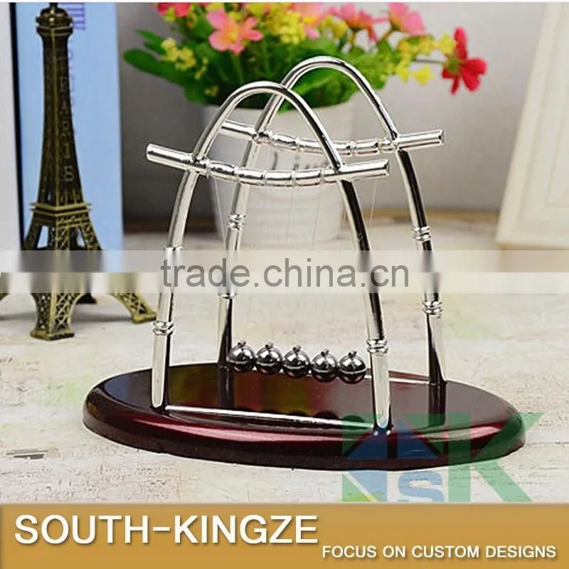 Oval Metal Kinetic Newton's Cradle, Theorem of Momentum Instrument
