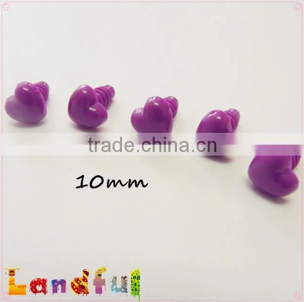 10mm Purple Heart Nose Plastic Cat Nose Dog Nose Plush Bear