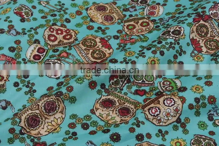 hot selling tc 45*45 110*76 cvc jersey burn out custom print poplin fabric price