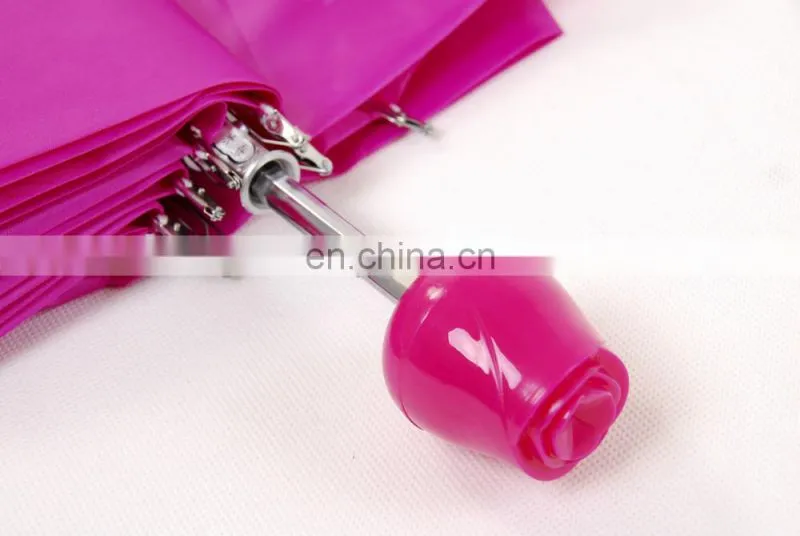 eco-friendly rose handle bottle umbrella