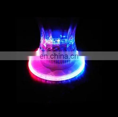 2015 Latest Design LED Colorful Coaster For Bar/Party New Year Gifts&Christmas