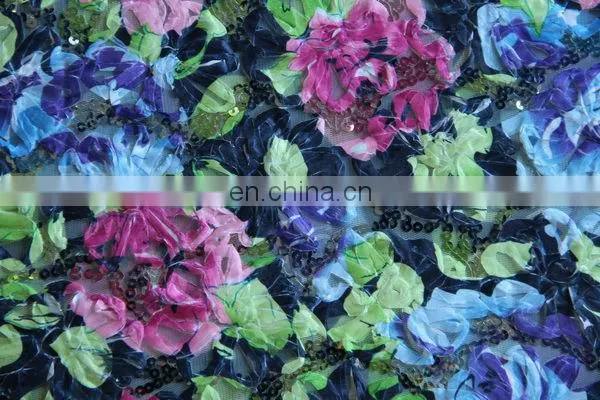 Mesh Ribbon Embroidery Printed