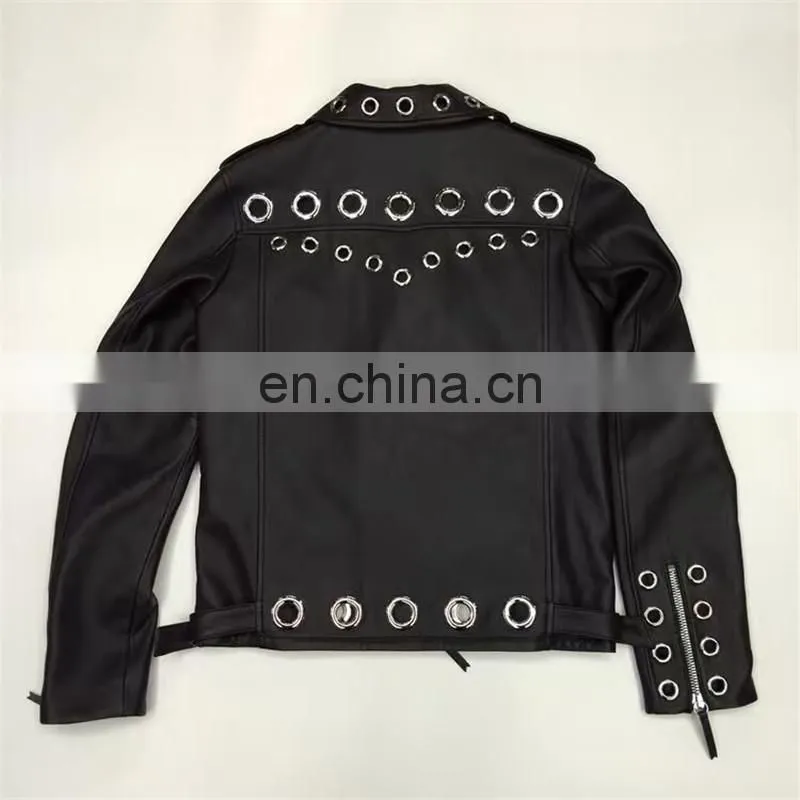 Custom Design Women Black Leather Jacket Custom Made Leather Jacket