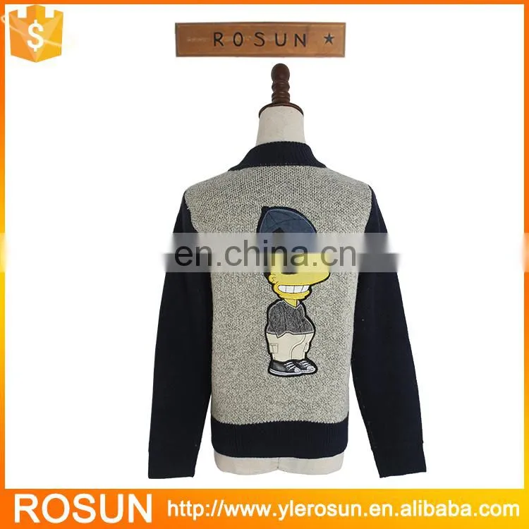 Men 2017 Fashion as spring gray Color knit Cardigan Women Sweater also fit for kid clothing