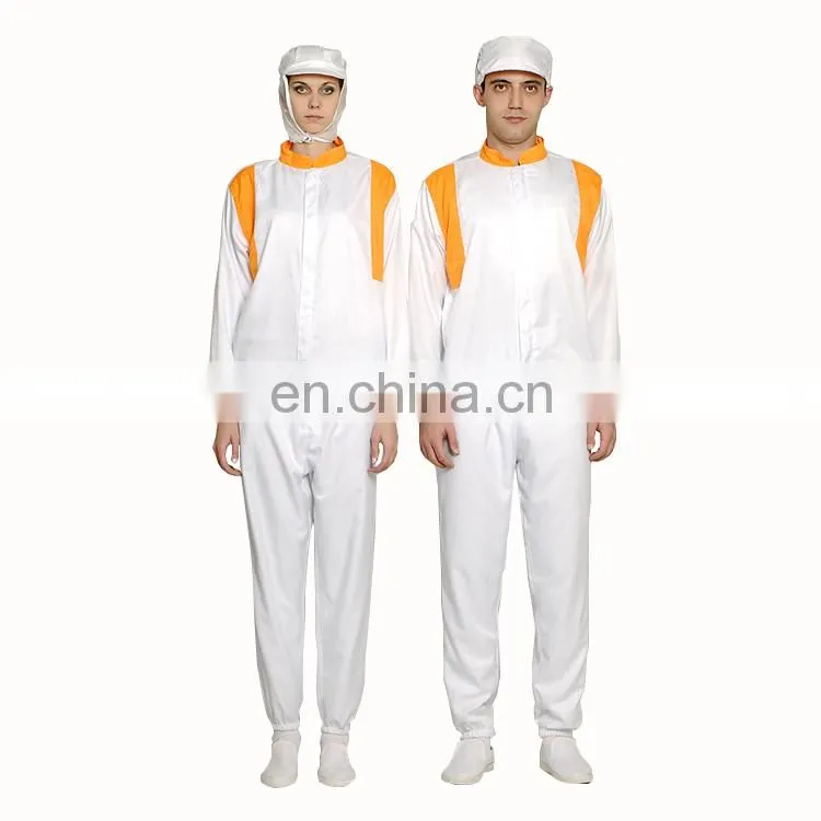 Professional White Food Industry Staff Uniform