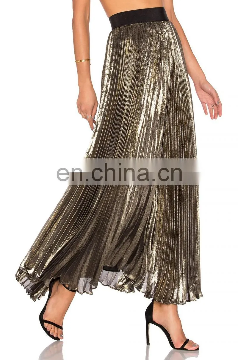 Factory best selling women umbrella pleated long skirt