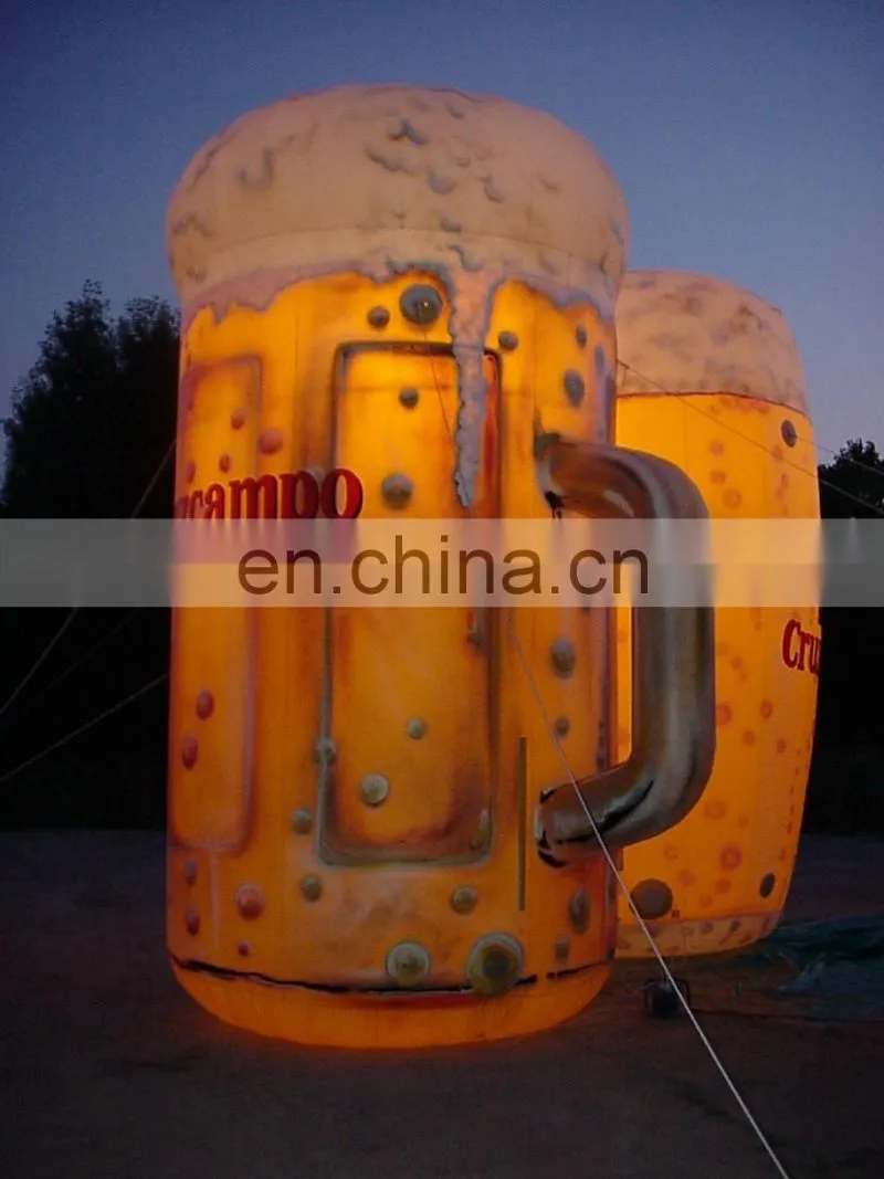 outdoor giant inflatable beer bottle for trade show