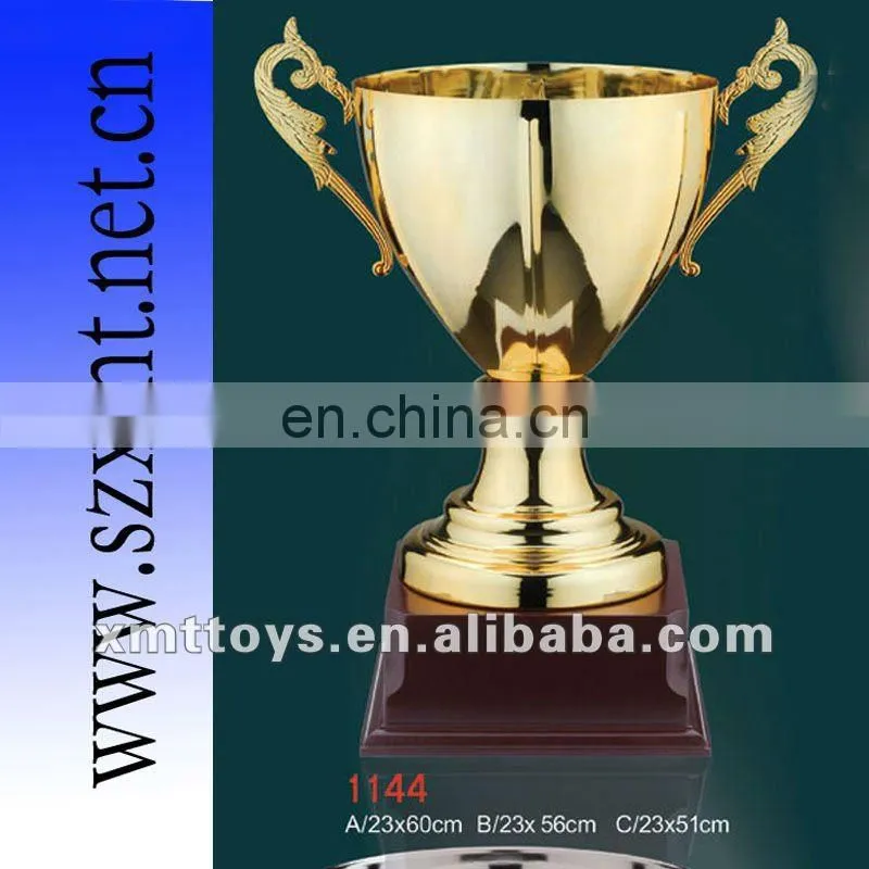 sports gold plate metal trophy cup