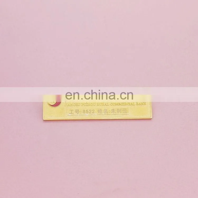 custom metal name badges, amuminum badges, name plate