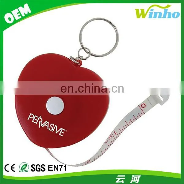 Oval Tape Measure Key Ring