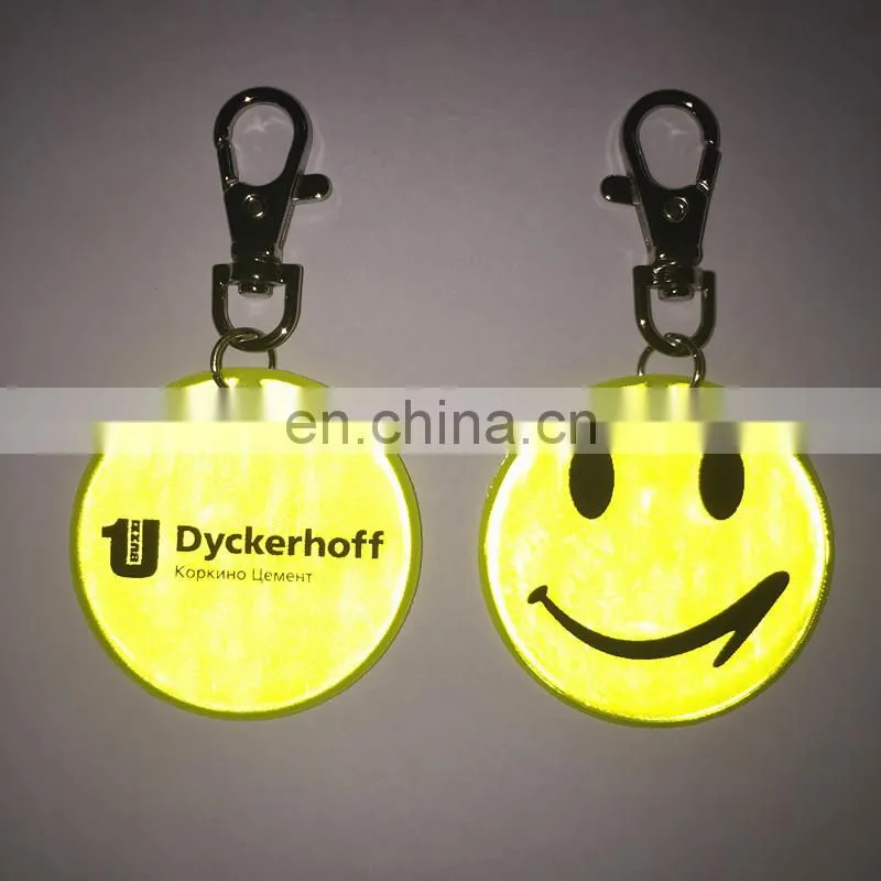 CE Promotion gifts reflective metal keychain