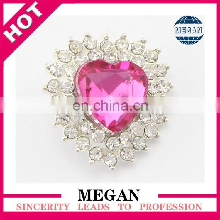 2015 popular bulk Wholesale acrylic rhinestone buttons