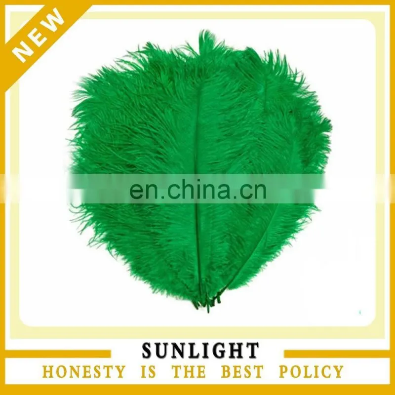 wedding decoration artificial green ostrich feather