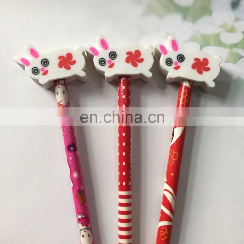 Mini eraser animal pencil topper